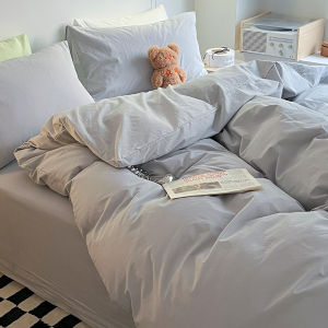 LINGYUN | Pure Cotton Simple Ins Style Bed Sheet Set White