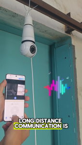 V380 E27 LED Bulb Smart IP Camera Surveilance PTZ Tracking Two-way Audio Night Vision Wireless CCTV