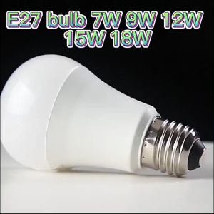 LED E27 Bulb 7 W 9W 1200LM White/Warm/Natural Light Energy Saving Light