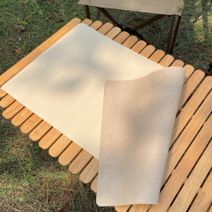 Leather Decorative Desk Mat Waterproof Foldable Multifunctional Heat Insulation Mats Oil-Proof Durable Computer Desk Mat Portable for Outdoor
