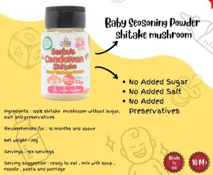 Baby Food Instant Travel Food Seasoning & Rice Cereal Powder No MSG for 6 - 12 months