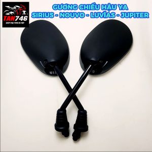 Gương Kính chiếu hậu model SIRIUS lắp cho Siririus Jupiter Nouvo Luvias Nozza và nhiều dòng xe khác của hãng YA