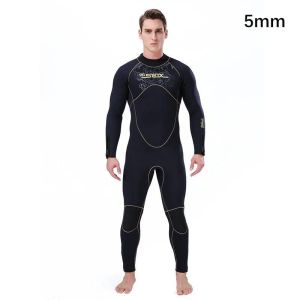 [Toronto2] Mens Thickened and Thermal Diving Suit 5mm Wetsuit Keep Warm for Snorkeling Surf Swimming Winter One-Piece Neoprene Swimwear