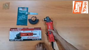 NRT-PRO 9750VS Mesin Gerinda Tangan 4 Inch Angle Disc Grinder Gurinda Grenda Grinda Listrik Variable Speed 9750 VS