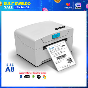 A8 Waybill Printer Officom OC-8600 Inkless Thermal Label Printer Bluetooth Portable Printer for Waybill Stickers Barcode