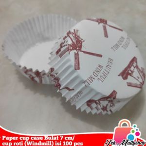 Paper cup case Bulat 7 cm (mini) / cup roti isi 100 pcs