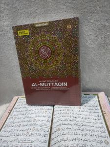 An Quran Al Muttaqin A5 Mushaf Wakaf Ibtida Metode Bendera Warna Rasm Usmani kertas HVS Putih Warna