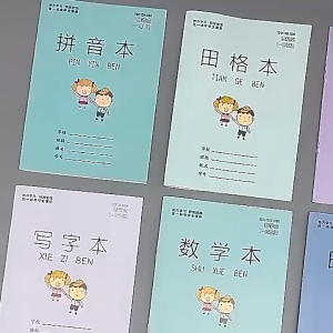 10PCS 12.5x17.5CM Buku Pekerjaan Rumah Buku Tulis Mandarin Buku Tulis Mandarin Kotak Kotak Buku Tulis Mandarin Garis Kualitas Tinggi