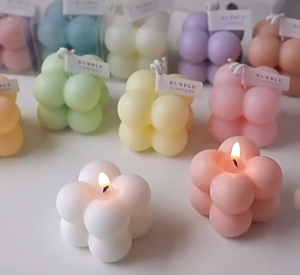 Mini Cube Scented Candle Cute Handmade Home Decorative Aromatherapy Gift Doorgift Birthday Souvenir