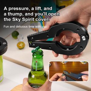 Easy to Operate Bottle Opener 开瓶器瓶起子 Opener Extended Hand Grip Arm Force Pointer Can Opener Humanized Grip