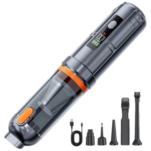 SUITU | Brushless Motor Wireless Handheld Car Vacuum Cleaner Portable Cordless Compressed Air Duster for Car Home Office Pet Hair