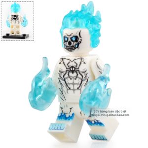 Đồ Chơi Xây Dựng Xe Máy Harley Ma Cốt Ngựa Địa Ngục Marvel Ghost Rider
