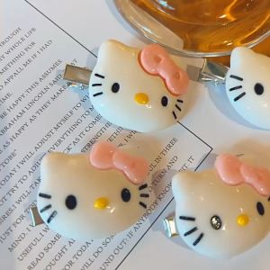 AHOURR Y2k Retro Kitty กิ๊บติดผม Sweet COOL GIRL bangs CLIP niche Design SENSE EDGE CLIP