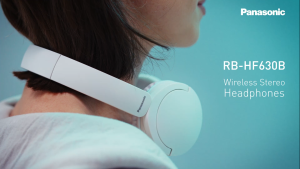 Panasonic RB-HF630B Wireless Bluetooth Headphones Long Battery 72H Extra Bass Foldable Mic