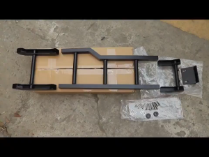 Rear Tail Tailgate Door Ladder Climbing Lift Supports For Suzuki Jimny 2019-2024 Black Aluminum Four-door Three-door 4door 3door Car Rear Tail Door Ladder Climbing