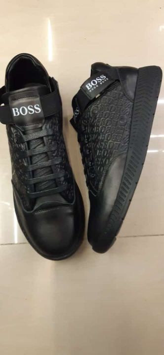sepatu sneakers hugo boss premium import Sepatu Casual Canvas Pu