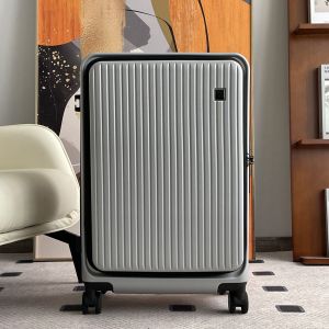 Expandable Large Capacity 28-Inch Luggage Side Open Pull Rod Business Travel Suitcase for Men And Women on Business Trips 20-Inch Check-In Bag