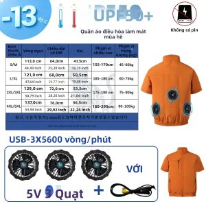 Áo Khoác Làm Mát Mùa Hè Dành Cho Nam Và Nữ 3/4 Quạt Điều Hòa Không Khí Áo Khoác Ngoài Trời Áo Gió Chống Nắng Thoáng Khí Cho Thể Thao Du Lịch Câu Cá