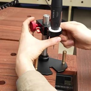 FNICEL | Rotary Tool Engraving Stand with Adjustable ColumnWoodworking Drill Press Support Basefor Jewelry Making Fine Detail Carving