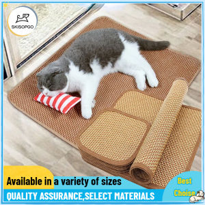 SKISOPGO Summer Bamboo Rattan Mattress Pet Folding Cooling Pad Small Medium Large Cat Puppy Dog Sleeping Mat