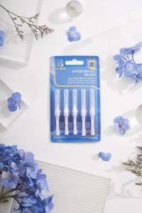 Ken&Klean แปรงซอกฟัน ด้ามตรงยาว แพ็ค 5 ชิ้น ขนาด 0.5 0.6  0.7  0.8  0.9 1.0 1.1 1.2 1.5 mm