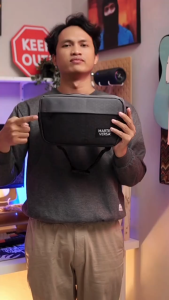 Martin Versa EVOX6 Tas Selempang Pria Kanvas Man Slingbag USB Charging Slot