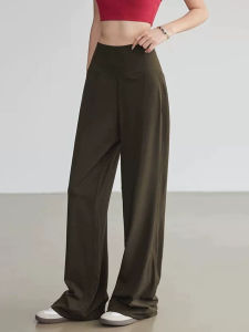 High Waist Loose Fit Sporty Wide Leg Pants Breathable Casual Womens Trousers Comfortable Loose Pants for Walking And Yoga