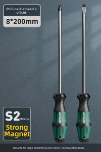 Durable Crosshead and Slotted Screwdriver Set