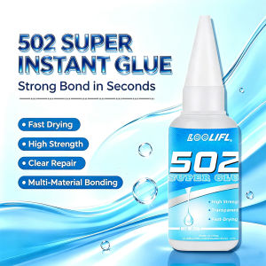 502 Super Instant Glue Fast Dry Strong Adhesive Clear Repair Glue Multi Material Metal Plastic Wood Ceramic Leather Quick Bond