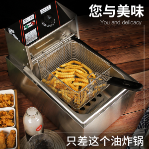 Laijian Single-Cylinder Electric Fryer Commercial Large Capacity Deep Frying Pan Double-Cylinder Stall Fryer Deep-Fried Dough Sticks Pot French Fries Machine