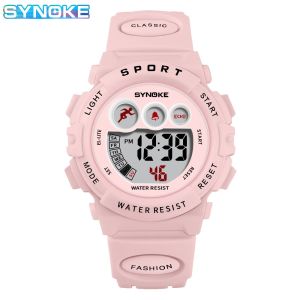 Synoke | Đồng Hồ Thể Thao Dành Cho Học Sinh SYNOKE Dành Cho Trẻ Em Đồng Hồ Kỹ Thuật Số Chống Nước Đầy Màu Sắc Có Đèn Báo Thức Phía Sau Dành Cho Bé Trai Và Bé Gái