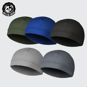 Musion 10K Vents Beanie Cap Bonnet for Men Sweat Absorbent Skull Cap Under Helmet Moisture Wicking Cycling Cap for Rider