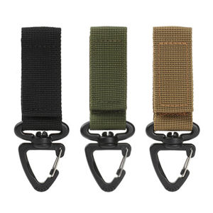 3 Pcs Tactical Carabiner Outdoor EDC Keychain Keys Holder Camping Backpack Belt Hook Hanging Buckle Muilter Clip