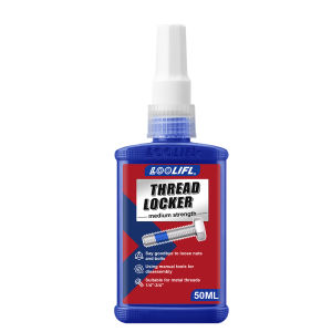 LOOLIFL Thread Locker Screw Glue Blue Red Medium High Strength Anti-loose Thread Sealant Metal Bolt Lock Adhesive 10ml 50ml