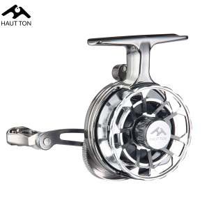 HAUT TON Winter Metal Plated Ice Fishing Reel Lightweight 2.6:1 Gear Ratio Highly Smooth Perfect For Freshwater&Ice Fishing