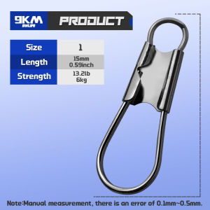 50Pcs Stainless Steel Fishing Interlock Snaps Safety Snap Quick Change Fast Clip Connector for Saltwater Freshwater
