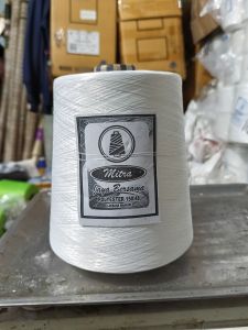 Benang obras polyster putih 150/48 (800gram) High Quality
