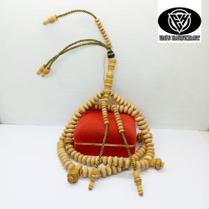 Tasbih tijani kayu kemuning gading full benang rajut