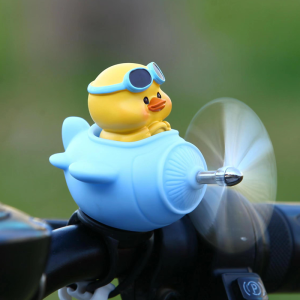 Adorable Windmill Duck Electric Vehicle Decoration Battery Motorcycle Cute Display Bicycle Small Accessories