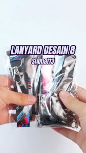 Idcard Lanyard Name Tag Custom Nama Satuan 2 cm Full Printing 2 Sisi Free Card Holder Gantungan Holder Tali Handphone  Murah Bisa Request Nama Desain 8