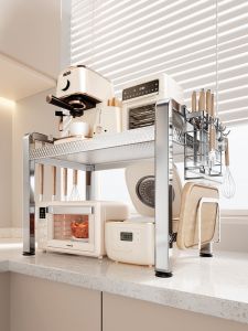 JUMEISHI | Extendable Stainless Steel Kitchen Storage Shelf