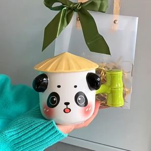 Cốc Uống Nước Gấu Trúc Ngộ Nghĩnh Ly Cà Phê Cốc Sứ Văn Phòng Lưu Niệm L16