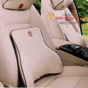 Tựa lưng cao su non đúc nguyên khối bọc Da cao cấp cho xe ô tô ghế văn phòng- Thế giới phụ kiện ô tô