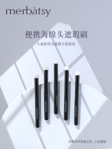 Mini Makeup Brush Concealer round Head Sponge Head Detailing under Eye Circles Tear Ducts Black Eye Shadow Portable Handle