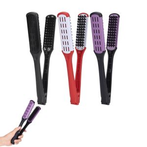 Lược Duỗi Tóc Hình Chữ V Công Cụ Tạo Kiểu Bằng Kim Loại Chịu Nhiệt Độ Cao Chống Tĩnh Điện Cho Tóc Xoăn Tự Nhiên Và Tóc Thẳng Dài