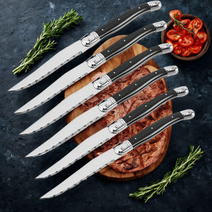 Knife set Chefs Knife Stainless Steel steak knife Kitchen accessories High-end black Western knife Serrated knife Fruit knife