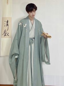 Original Hanfu Yuyue Department of Clothing Bureaus Spring and Autumn New Arrival Song Dynasty Simple Long Sleeve Shirt for Men and Women