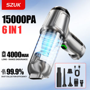 SZUK 15000PA Car Vacuum Cleaner Powerful Mini Portable Vacuum Cleaner for Car Home Appliance Handheld Blower Cleaning Machine