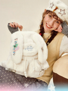 VANWALK | Cute Ins Bunny Furry Backpack