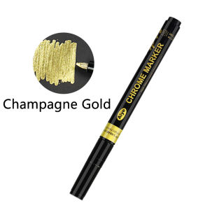 0.7mm 6 Colors Mirror Marker Pen DIY Reflective Paint Pens Chrome Markers Gold Silvery Copper Model Painting Repainting